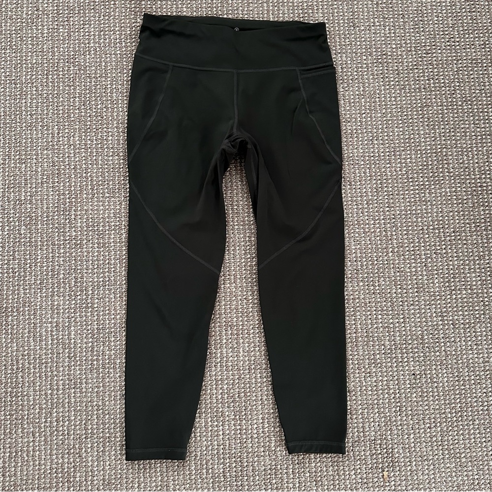 Sweaty Betty 7/8 Workout Leggings - size medium - olive